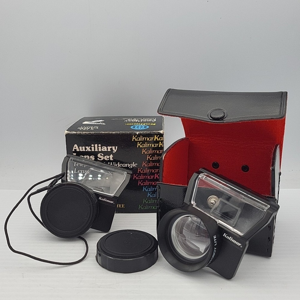 Kalimar Auxiliary Lens Set‎ Telephoto & Wide Angle Lens for Canon Sure Shot